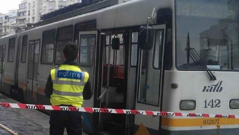Bărbat lovit de tramvai, în București! Circulația a fost blocată în zonă