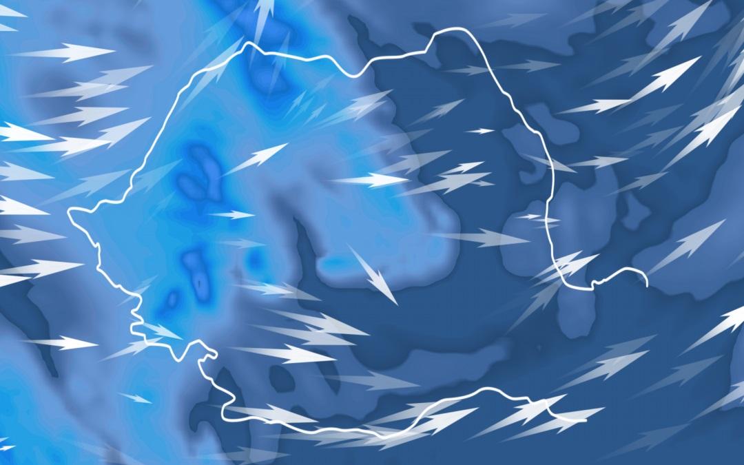 Vremea 18 aprilie 2019. Ploi și furtuni cu descărcări electrice &icirc;n țară, viscol la munte
