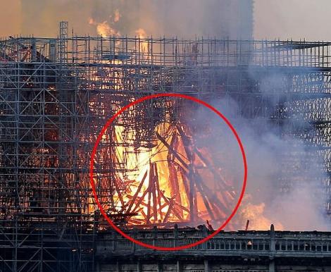 Figura lui Iisus, surprinsă în flăcările de la Notre Dame?! O tânără reacționat imediat: ”Nu-mi joacă mintea feste!”