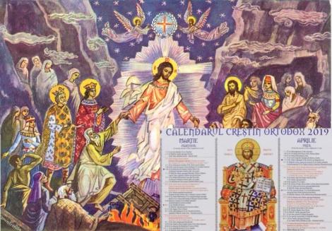 Calendar ortodox aprilie 2019. Paște. Câte sărbători de cruce roșie sunt