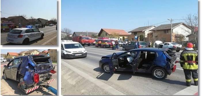 Patru oameni, &icirc;ntre care un copil de 11 ani, răniți &icirc;n urma unui accident! Șoferul vinovat era beat mort&nbsp;