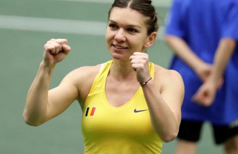 Simona Halep, nouă victorie pentru România în FedCup. A învins-o pe Caroline Garcia după un meci de trei ore