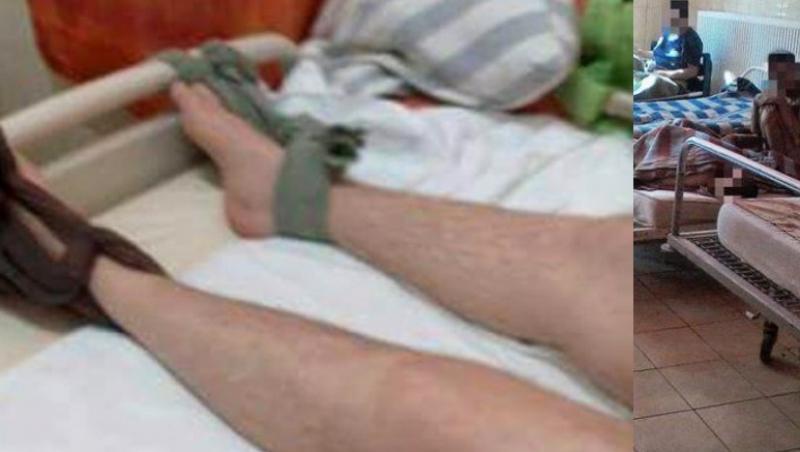 Legat de pat și sedat în spitalul care trebuia să-l trateze: 