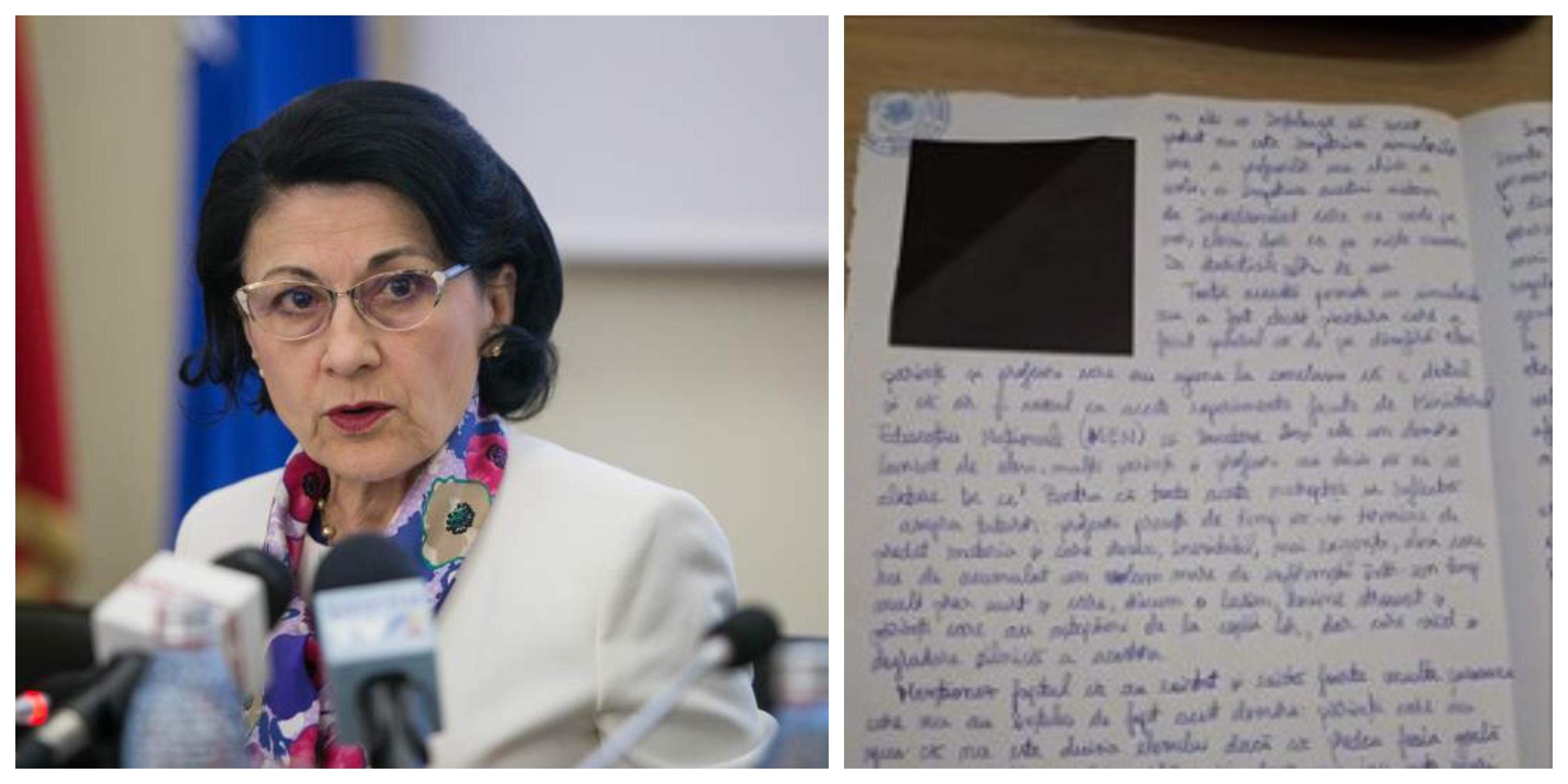 &bdquo;Școala nu este o corvoadă&rdquo;. Reacția Ecaterinei Andronescu, după ce o elevă a scris la simulare ce nemulțumiri are legate de &icirc;nvățăm&acirc;ntul rom&acirc;nesc