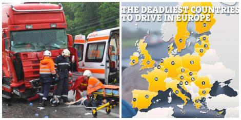 România, pe primul loc în Europa la drumuri ”mortale”! Două mii de persoane și-au pierdut viețile pe șoselele noastre, în 2018!
