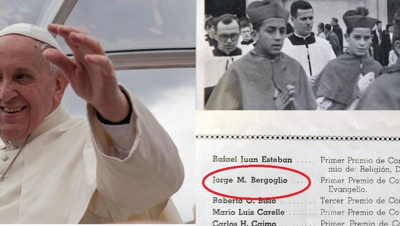 Cum arată carnetul de note al lui Papa Francisc și ce fel de elev era! Detalii neștiute despre Suveranul Pontif