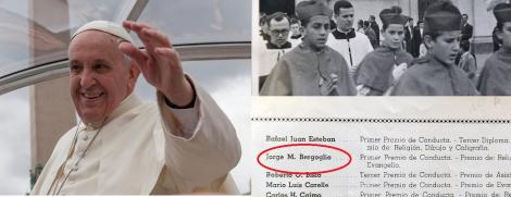 Cum arată carnetul de note al lui Papa Francisc și ce fel de elev era! Detalii neștiute despre Suveranul Pontif