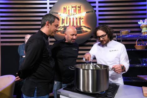 Chefii Bontea, Dumitrescu și Scărlătescu se luptă pentru singurul avantaj din sezonul special Chefi la cuțite