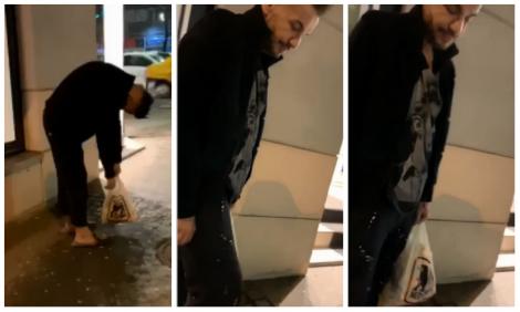 Răzvan Ciobanu umbla drogat pe stradă. Abia se putea ține pe picioare! Clipul, postat pe net. VIDEO
