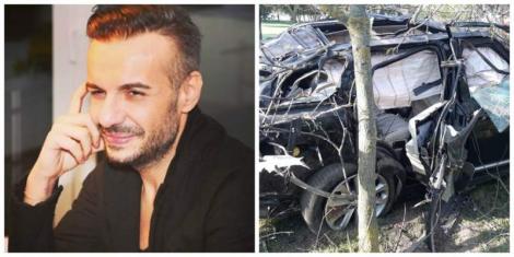 Trupul lui Răzvan Ciobanu, filmat lângă mașină, la locul accidentului! Atenție, imagini necenzurate, cu puternic impact emoțional!