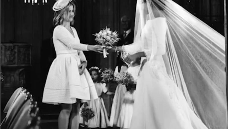 Imagini neoficiale de la nunta prințului Harry cu Meghan Markle, dezvăluite! O femeie blondă misterioasă a captat atenția lumii – Foto
