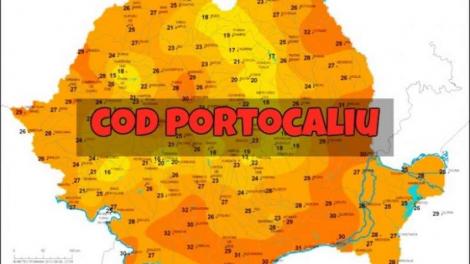 Cod portocaliu de vreme rea în România: Cum e vremea în următoarele ore
