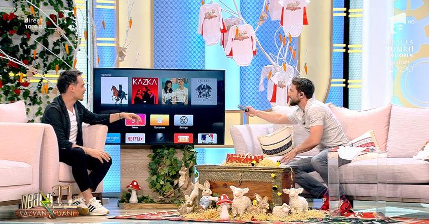 Neatza cu Răzvan și Dani. Dani Oțil, scos din sărite de telecomanda de la TV: "Hai cu nenea că te bag &icirc;n..."