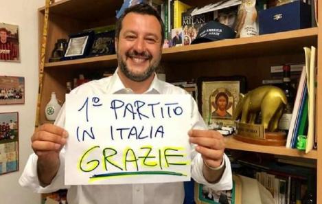 Matteo Salvini îşi consolidează, în urma scrutinului european, poziția în cadrul guvernului italian