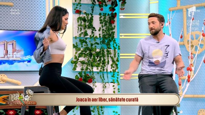 Neatza cu Răzvan și Dani. Ruxandra Luca a fost provocată să se dezbrace în direct la TV! Dani Oțil: 