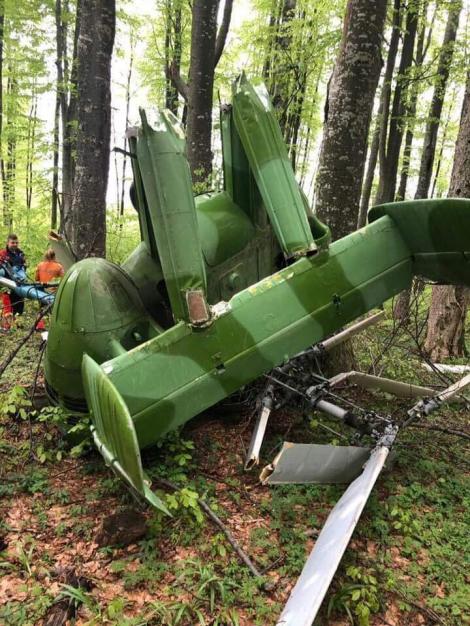 Elicopter rusesc, prăbușit în Maramureș! O persoană, găsită moartă lângă aparatul de zbor
