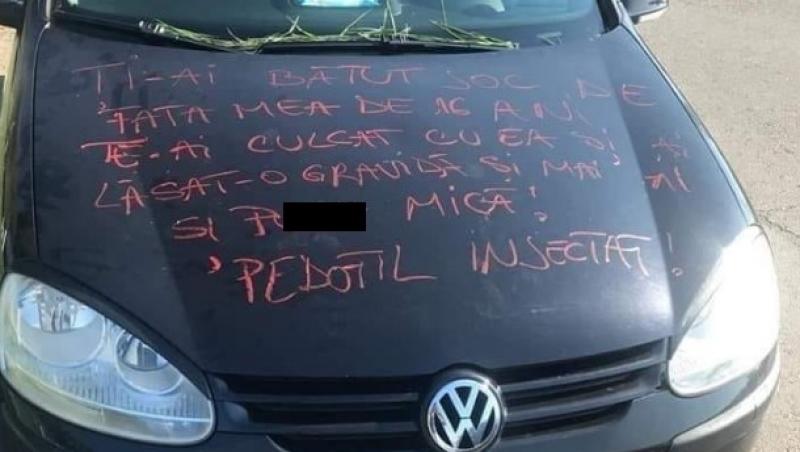 Răzbunarea unei mame! Ce a scris pe mașina bărbatului care i-a lăsat fiica minoră însărcinată: „Te-ai culcat cu ea și mai ai și...”