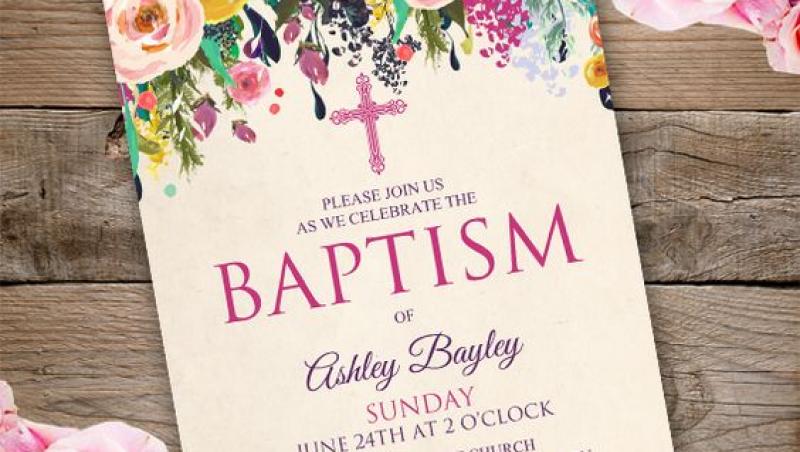 Invitații de botez și mărturii. Cum le alegi și ce semnificație au