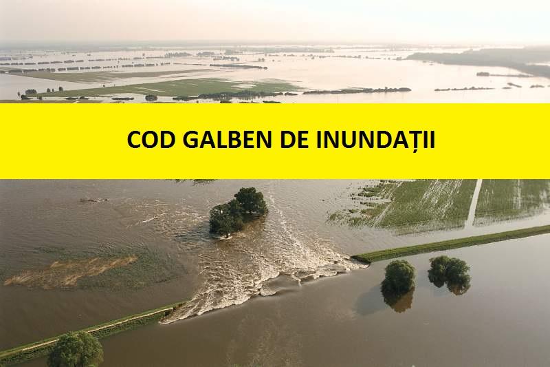 Alertă! Este Cod galben de inundații pe Dunăre! Zonele aflate &icirc;n pericol, &icirc;n următoarele zile
