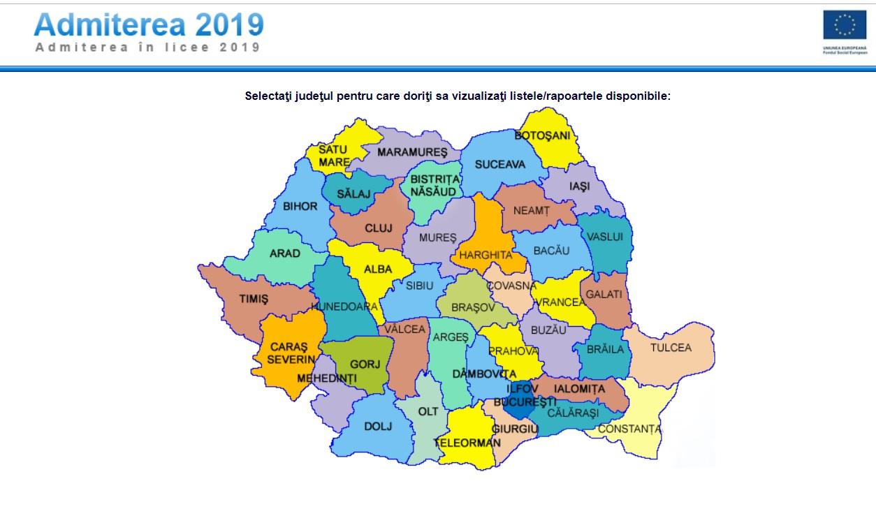 Edu.ro Evaluare Națională 2019 - Vezi ultima medie admitere liceu pe județe