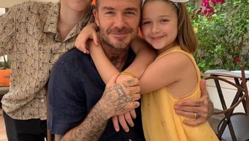 David Beckham a scandalizat o lume întreagă! Cum a apărut într-o poză, alături de fiica lui de șapte ani! „Ciudat, ciudat, ciudat! Nu se face așa ceva” - Foto