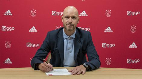 Antrenorul lui Ajax Amsterdam, Erik ten Hag, şi-a prelungit contractul până în iunie 2022