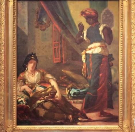 Tabloul "Studiu pentru femei din Alger", de Eugène Delacroix, expus la Paris, după ce a fost regăsit într-un apartament