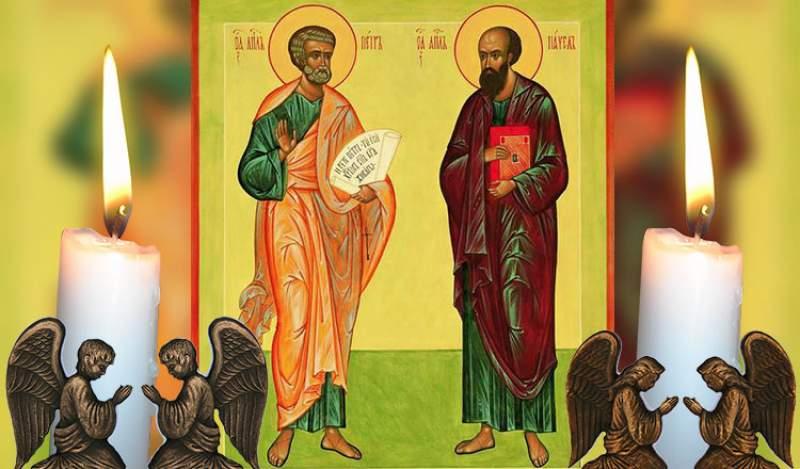 Sfinții Petru și Pavel, 29 iunie. Rugăciunea care te apără de boli și necazuri