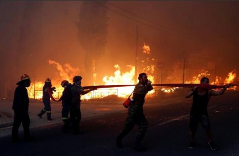 Atenţionare de călătorie transmisă de MAE: Risc ridicat de incendii de pădure, în Grecia