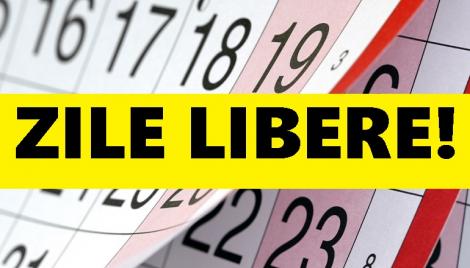 Calendar zile libere legale 2019. Când este programată următoarea minivacanță pentru români