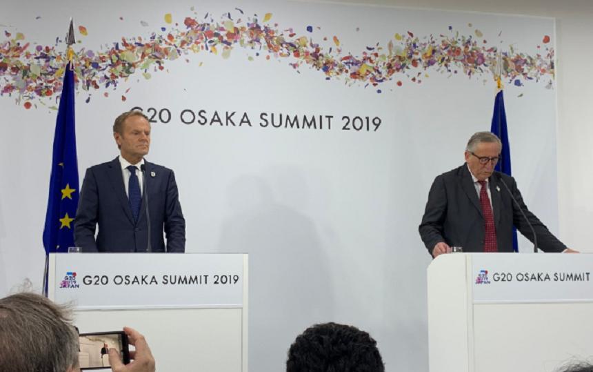 Donald Tusk anunţă la Osaka progrese &icirc;n privinţa principalelor posturi &icirc;n Uniunea Europeană