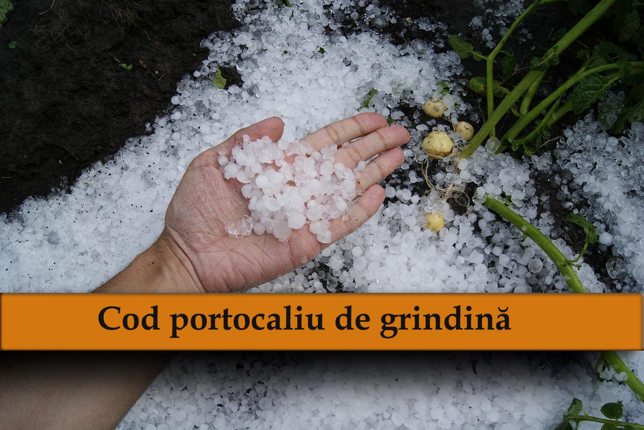 UPDATE:Cod portocaliu de grindină! Prognoză meteo pentru luni, 3 iunie