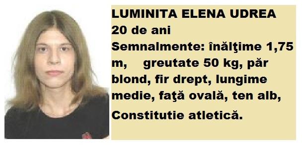 Ați văzut-o? Luminița Elena Udrea a dispărut de la Facultate, &icirc;n Sibiu. Mama ei o caută disperată pe străzi