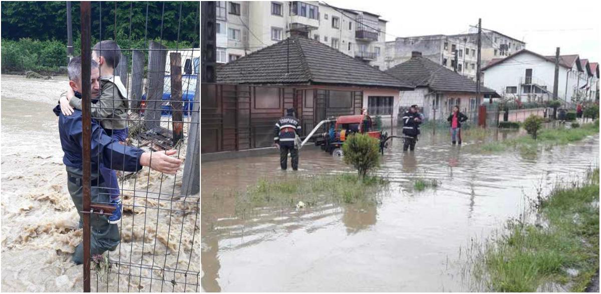 Cod roșu de inundații! Peste 150 de copii de la o grădiniţă din Argeș, evacuaţi din calea apelor! Video