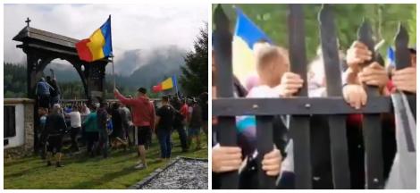 Video. Momentul în care românii rup lanțurile cimitirului din Valea Uzului: „Plecați de aici!”