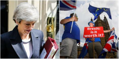 Situație delicată în Marea Britanie. Theresa May s-a spălat pe mâini de Brexit: „A demisionat”