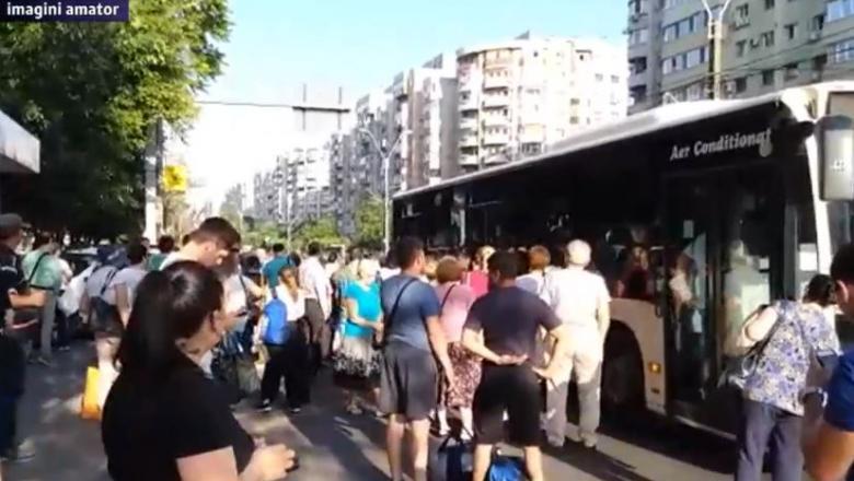 Nervi &icirc;ntinși la maximum &icirc;n Capitală! Prima zi lucrătoare după suspendarea liniei 41 a fost un haos!