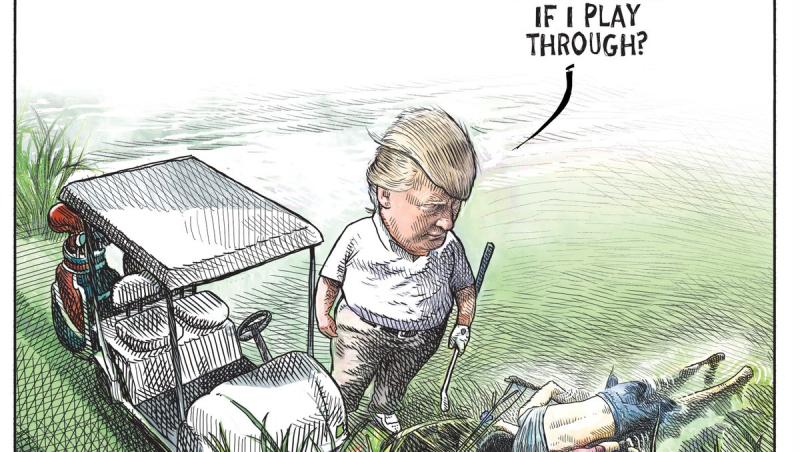 Caricatura lui Donald Trump care i-a adus concedierea unui artist canadian