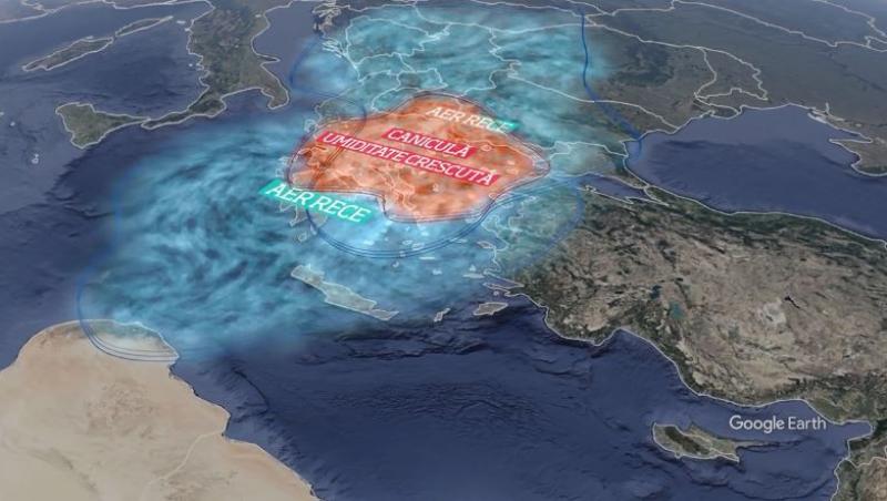 Grecia e amenințată de un nou ciclon, iar litoralul nostru va fi măturat de furtuni în orele următoare