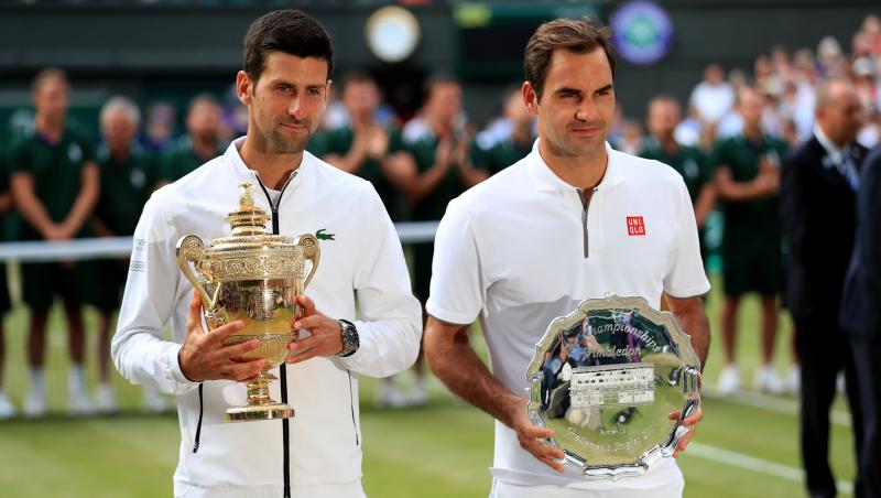 Novak Djokovic și Roger Federer, finala istorică la Wimbledon 2019. Foto de senzație