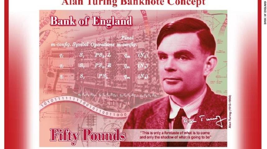 Matematicianul Alan Turing, celebru pentru decriptarea mesajelor codificate &icirc;n timpul celui de-al Doilea Război Mondial, va figura pe bancnota de 50 de lire sterline