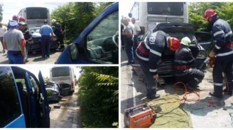 Accident în Timiș, 40 de persoane au fost implicate