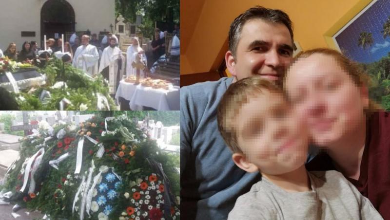 Mama și fiul morți în Grecia au fost înmormântați. Rămas fără familie, a strigat lângă sicrie: 
