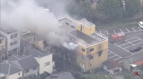 Numărul persoanelor decedate în incendiul provocat la studioul de animație din Kyoto a crescut la 24