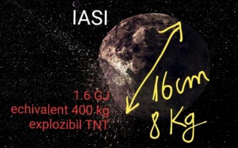 Bubuitura puternică de la Iași, cauzată de un meteorit de opt kilograme! Energia degajată de deflagrație, similară cu reactoarele nucleare