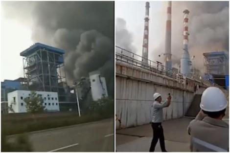 Video. Explozie puternică la o uzină de gaz din China! „Deflagrația a spart geamuri pe o rază de trei kilometri”