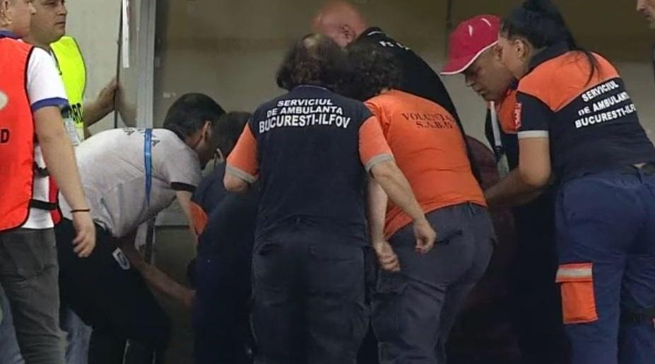 Video șocant! Eugen Neagoe a făcut stop cardiac &icirc;n timpul meciului. Momente de panică pe Național Arena