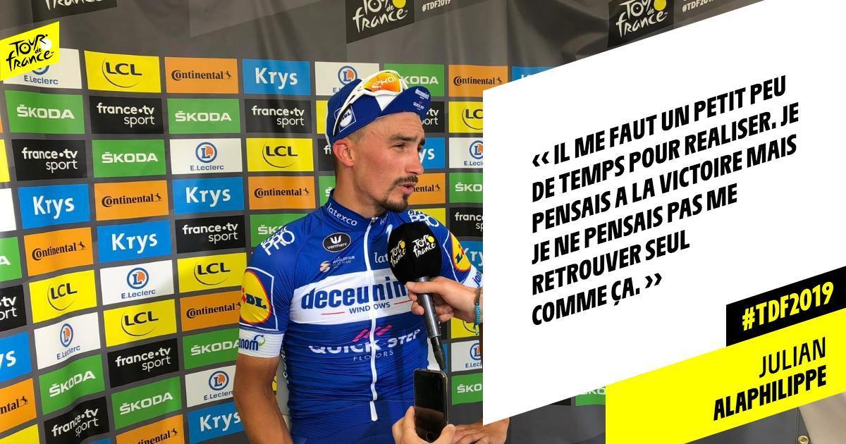 Liderul Turului Franţei, Julian Alaphilippe, amendat cu 900 de euro pentru că nu a discutat cu presa după etapa de marţi