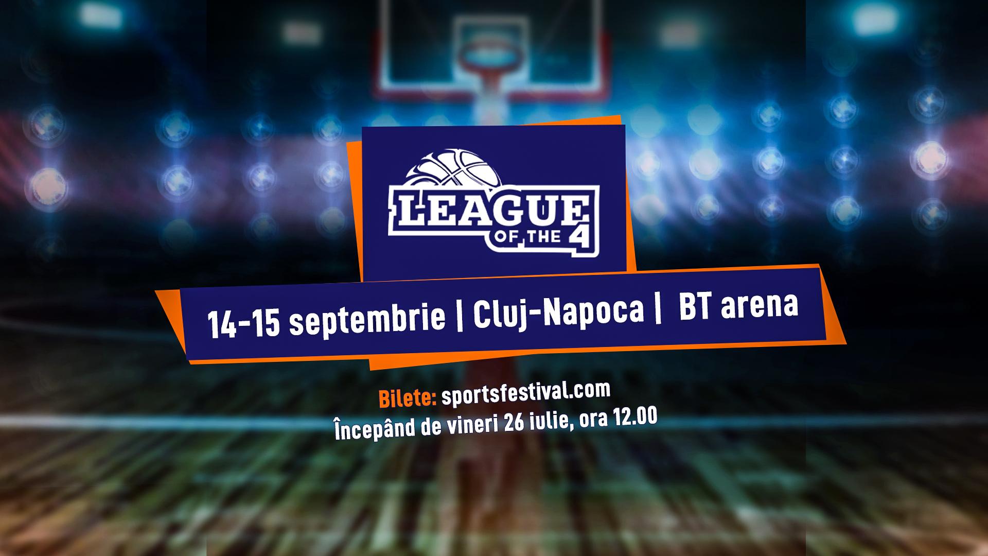 Turneu de anvergură la Cluj, cu echipele de baschet U BT, Fenerbahce, Partizan Belgrad şi Mornar Bar