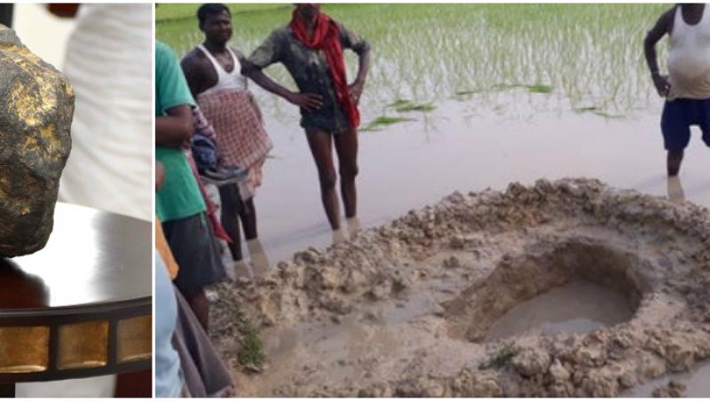 Un meteorit de 15 kilograme s-a prăbușit în mijlocul unui câmp din Bihar. Speriați, fermierii au luat-o la fugă: „Au văzut fum care se ridica de la sol”